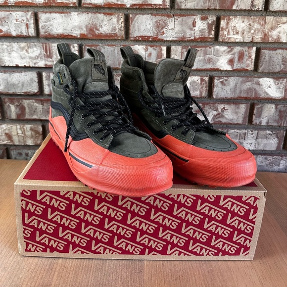 Vans Other - Vans Sk8 Hi Dip MTE-2 - Olive and Orange Mens Size 10.5